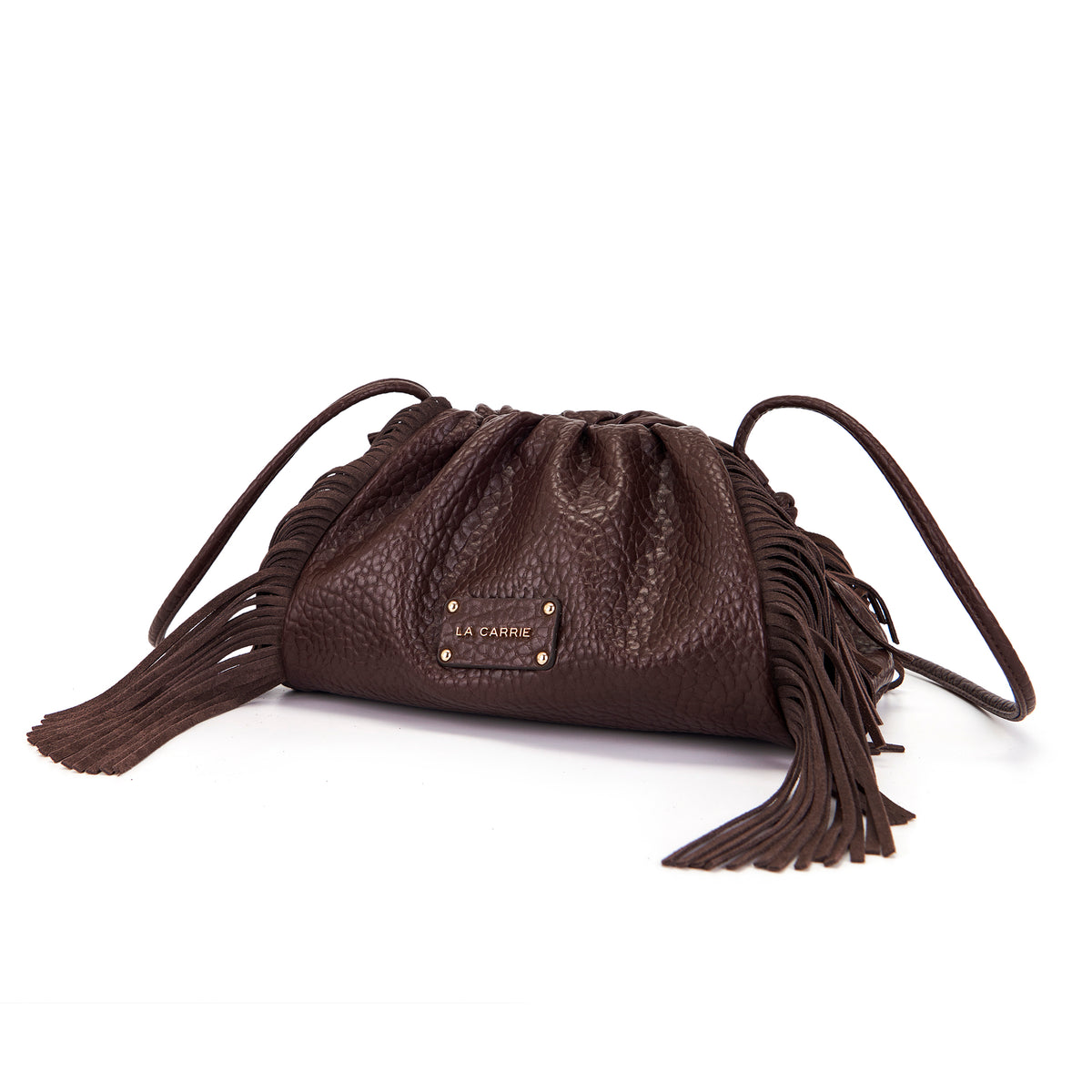 La Carrie borsa a tracolla in ecopelle "Capsule" Marrone 162C-LT-730-PUB.DARK BROWN