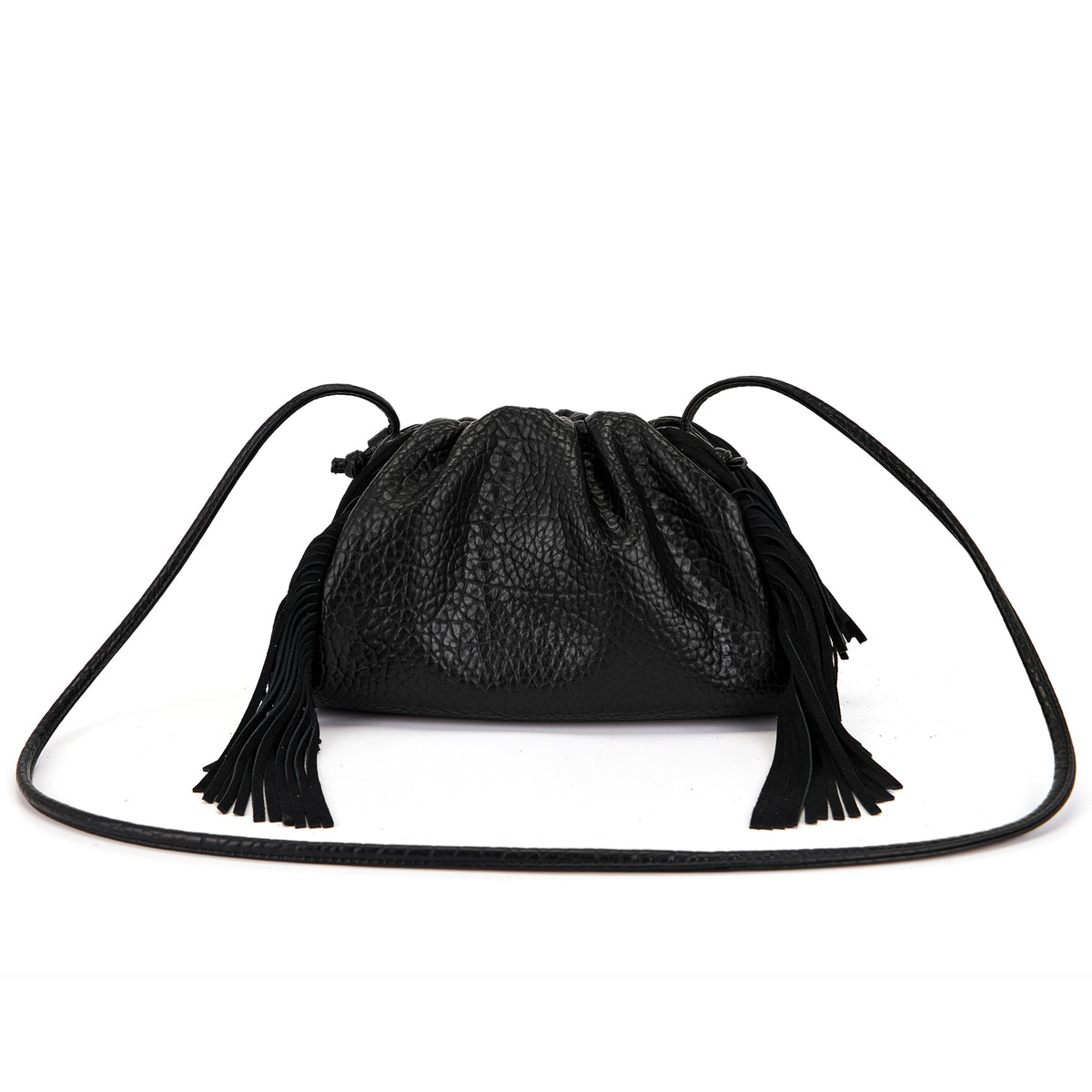 La Carrie borsa a tracolla in ecopelle "Capsule" Nero 162C-LT-732-PUB.BLACK