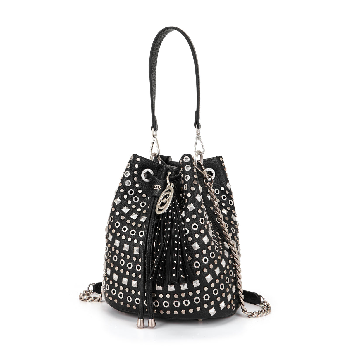 La Carrie borsa secchiello in ecopelle "Solid" Nero 162M-EM-212-ECO.BLACK