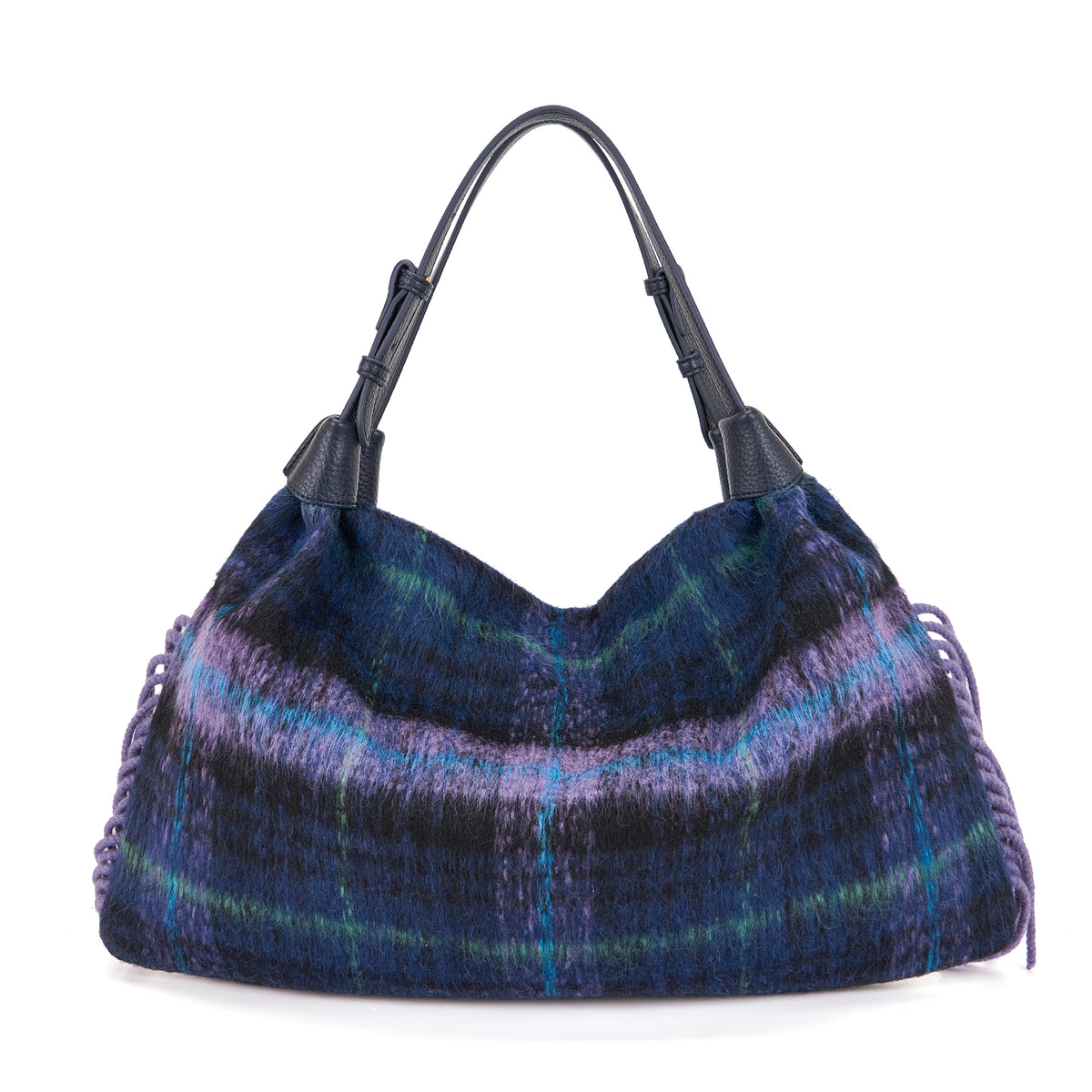 La Carrie borsa a spalla in tessuto ed ecopelle "Kerala" Multicolor 162M-TX-471-CEC.NAVY