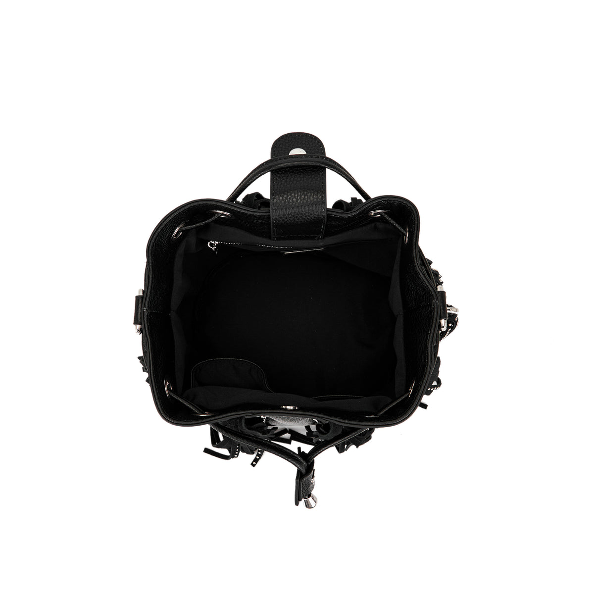 La Carrie borsa secchiello in pelle "Rock Bucket" Nero 162P-EM-219-TBL.BLACK