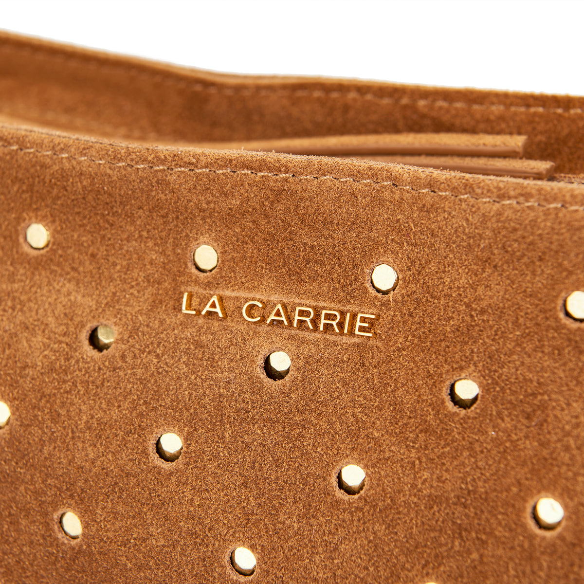 La Carrie borsa a spalla in camoscio "Downtown" Cuoio 162P-MD-240-SUE.CUOIO