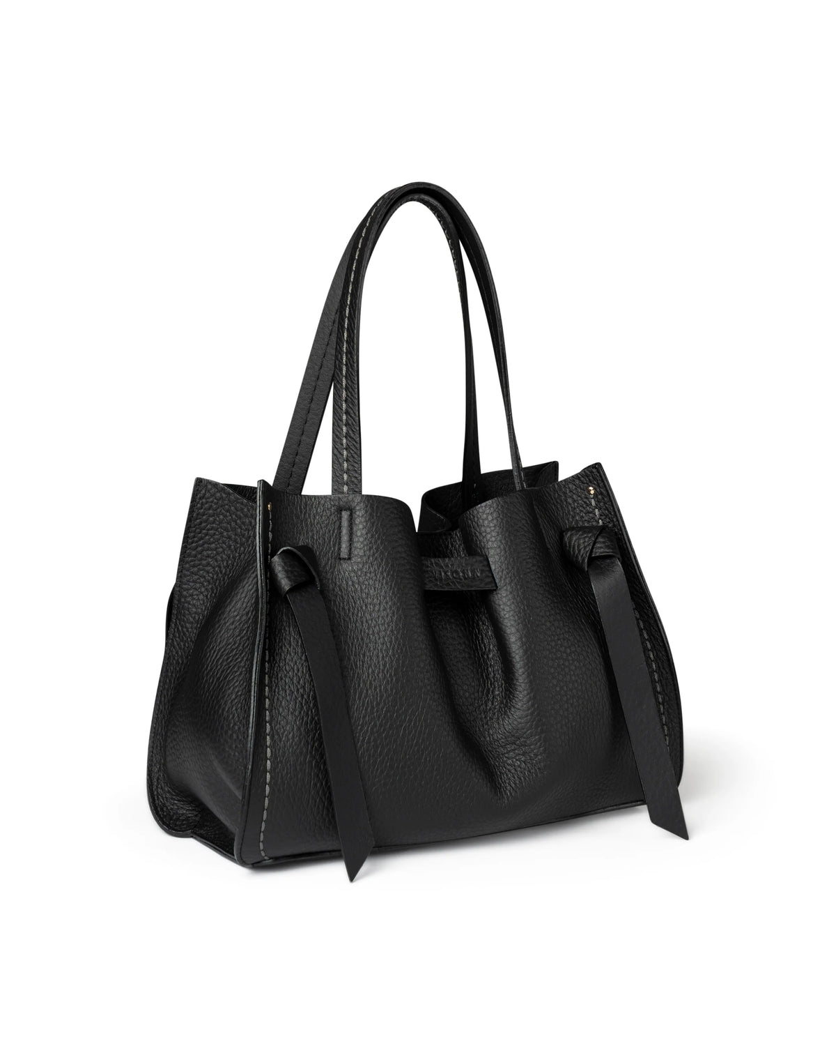 Visonà borsa shopping in pelle "Vittoria" Nero 24731.NERO