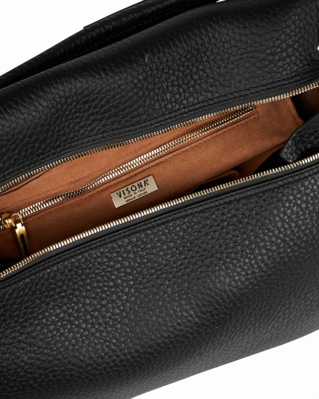 Visonà borsa a spalla in pelle "Felicita" Nero 26714.NERO