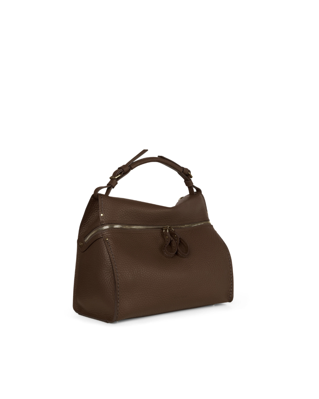 Visonà borsa a spalla in pelle "Felicita" Marrone 26714.T-MORO