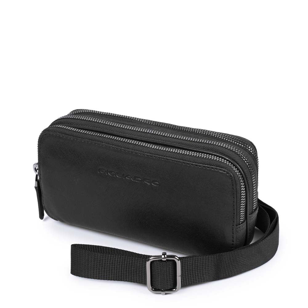 Piquadro pochette in pelle "B3 - Black Square" Nero AC2141B3.N