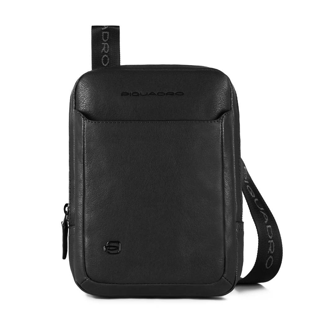 Piquadro borsello in pelle "Black Square" Nero CA3084B3.N