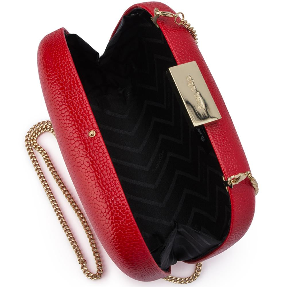 Olga Berg borsa da cerimonia in pelle "Malia" Rosso OB7447.RED