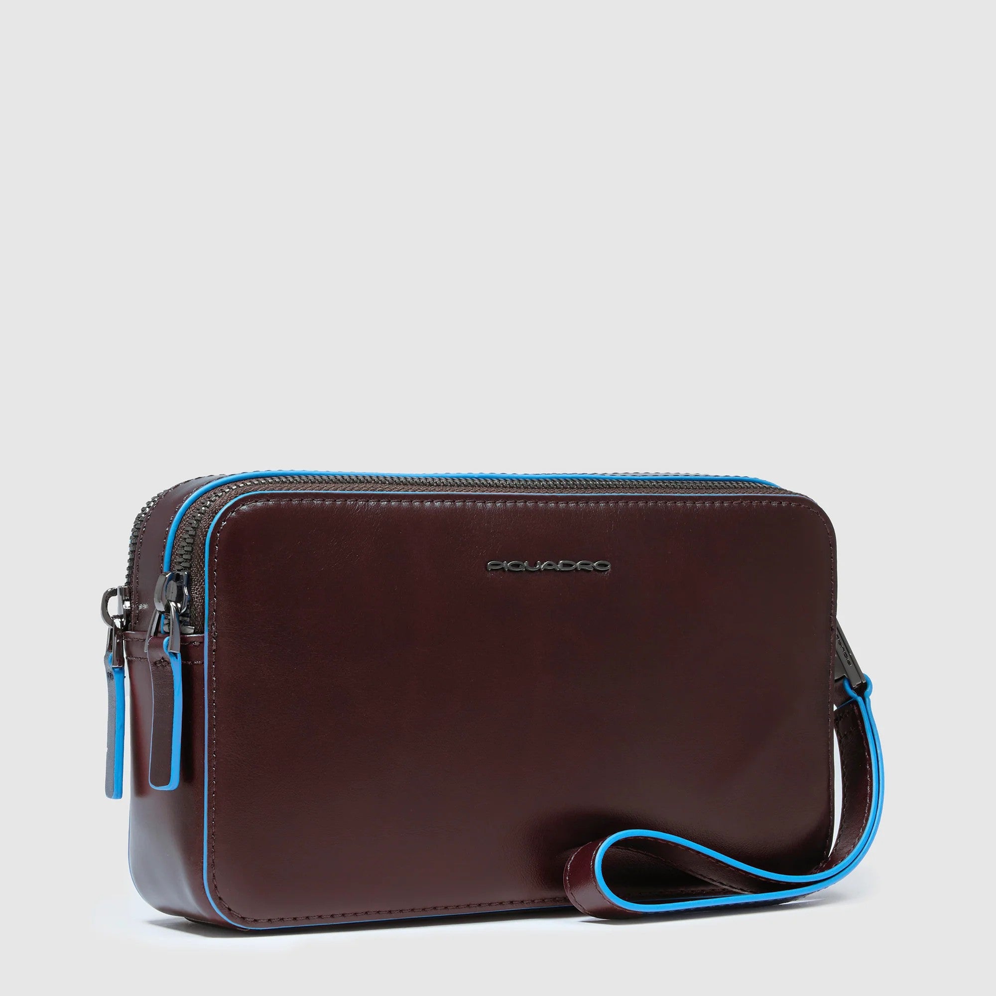 Piquadro pochette in pelle "Blue Square" Marrone AC4221B2.MO