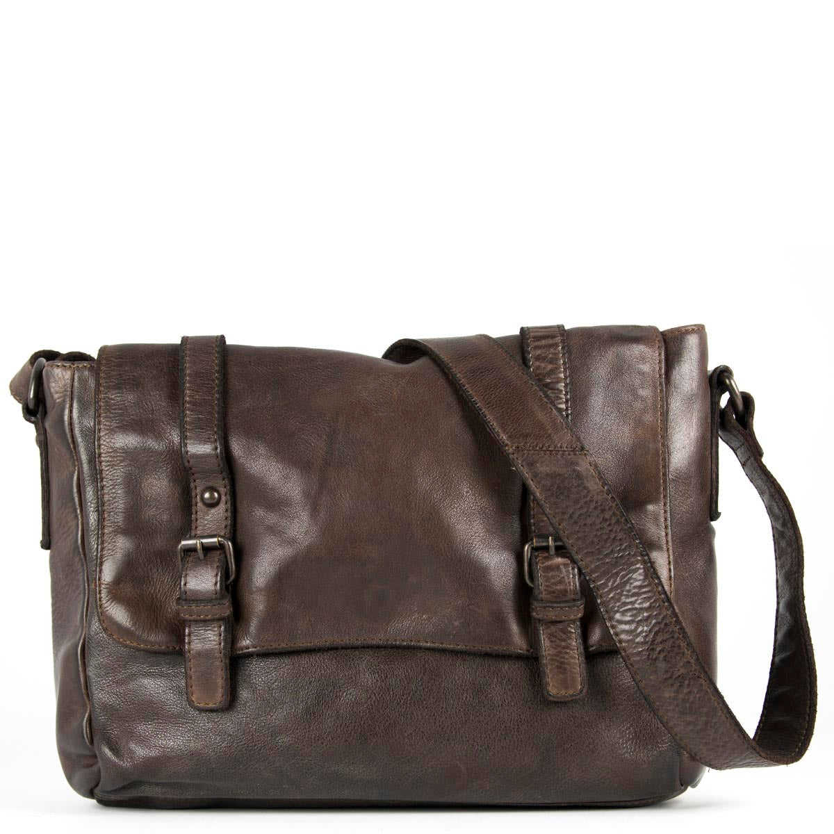 Gianni Conti messanger in pelle "Vintage" Marrone 4203350.20