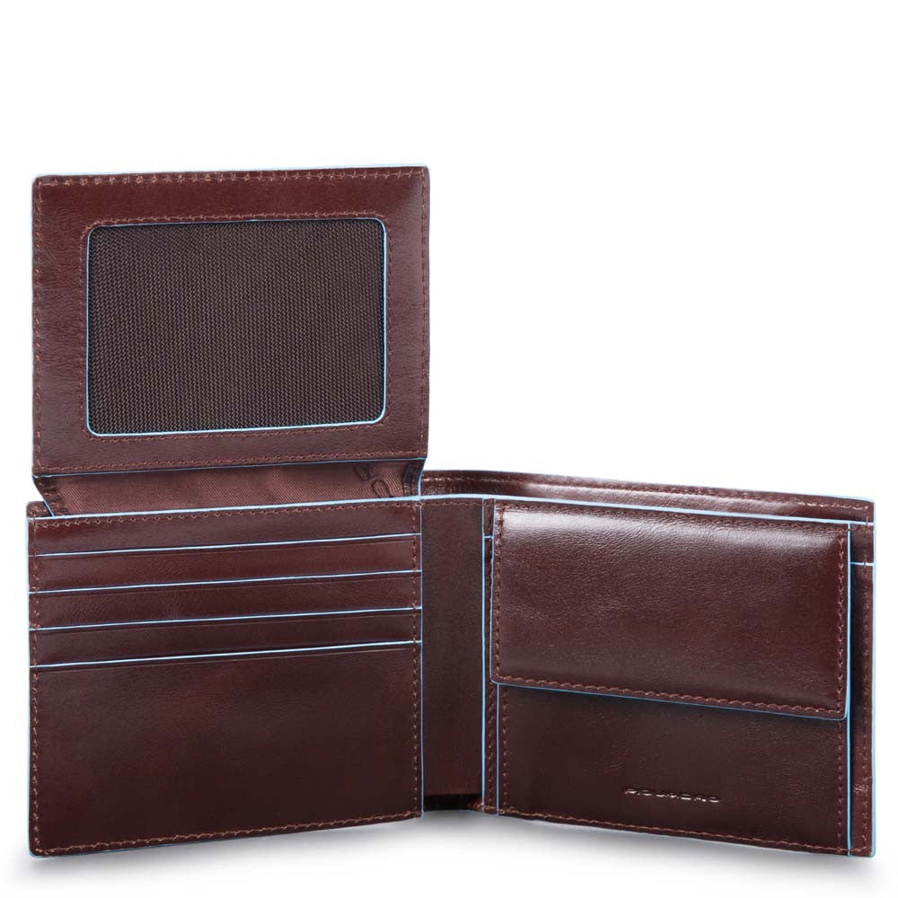 Piquadro portafogli in pelle "B2R - Blue Square" Marrone PU4518B2R.MO