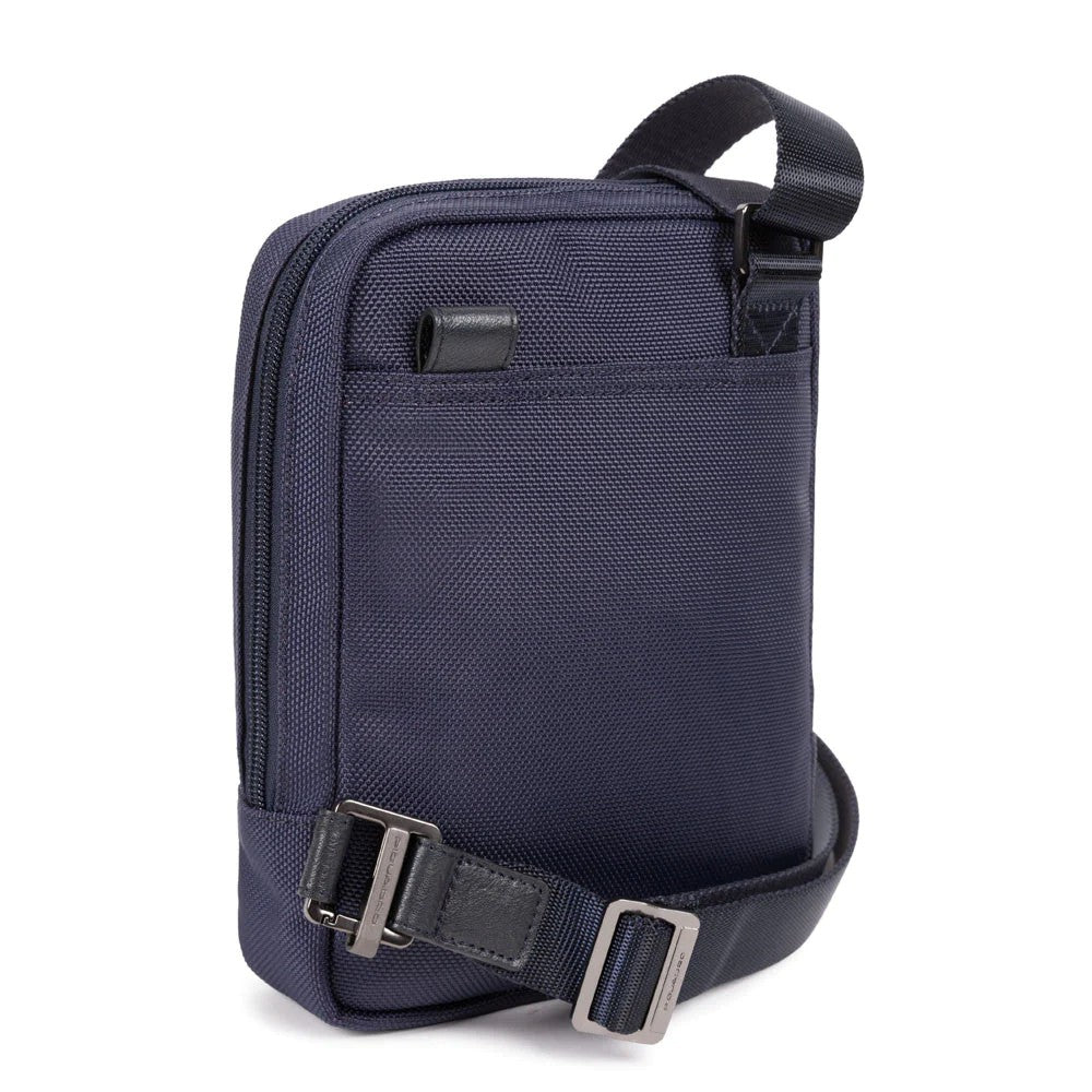 Piquadro borsello in tessuto e pelle "Brief 2 Blu CA3084BR2.BLU