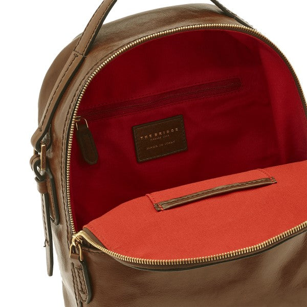 The Bridge zaino in pelle "Pearldistrict" Marrone 04124701.14