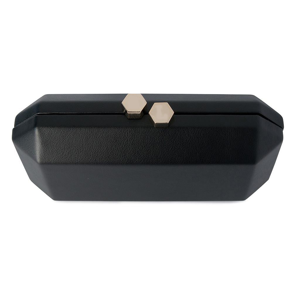 Olga Berg borsa da cerimonia in pelle "Noa" Nero OB7219.BLK