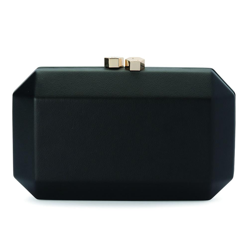 Olga Berg borsa da cerimonia in pelle "Noa" Nero OB7219.BLK