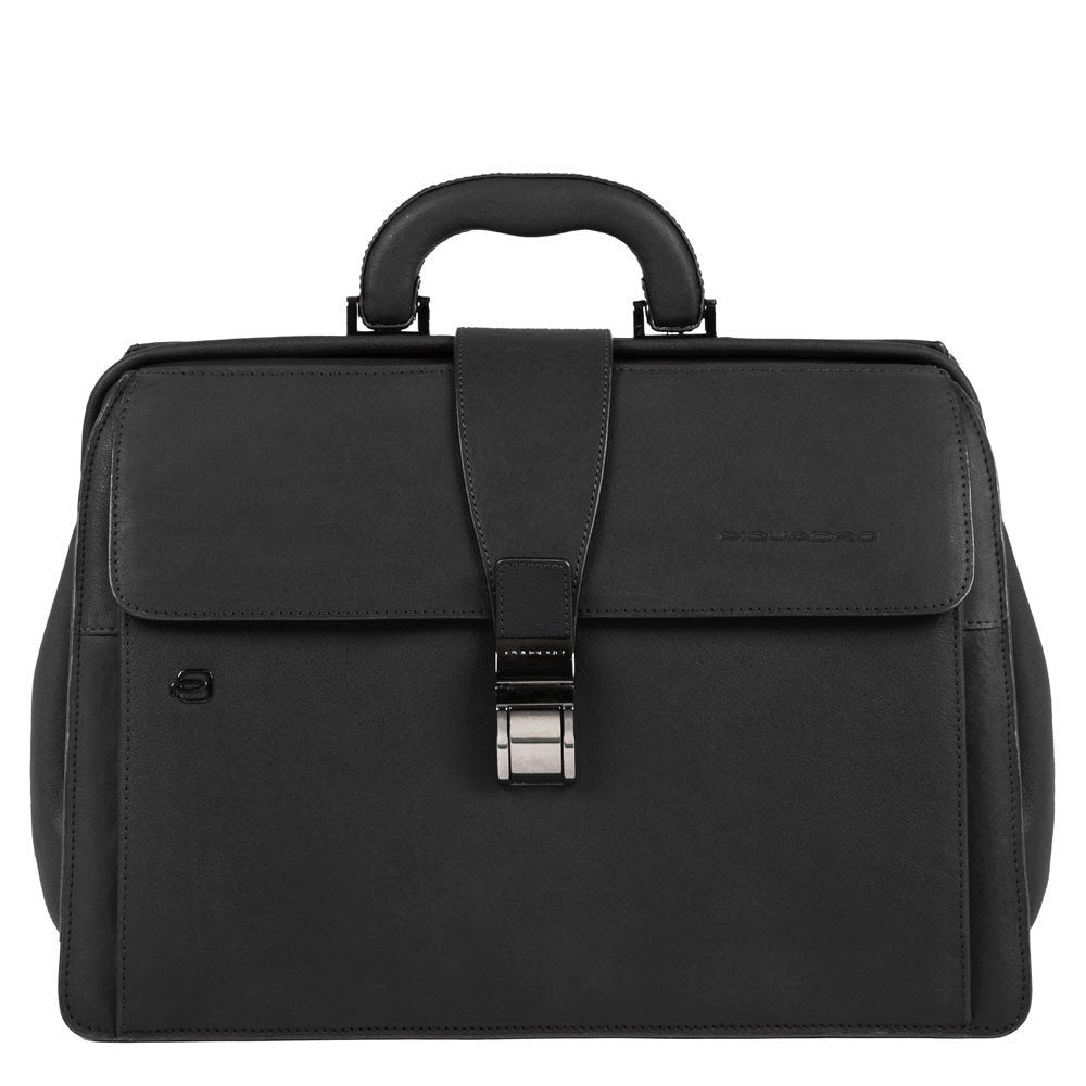 Piquadro borsa medico in pelle "B3 - Black Square" Nero CA2007B3.N