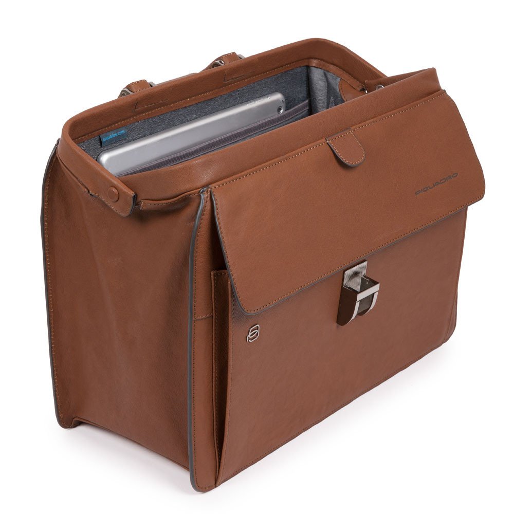 Piquadro borsa medico in pelle "B3 - Black Square" Nero CA2007B3.N