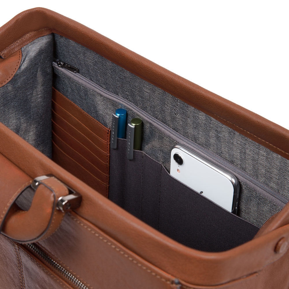 Piquadro borsa medico in pelle "B3 - Black Square" Nero CA2007B3.N