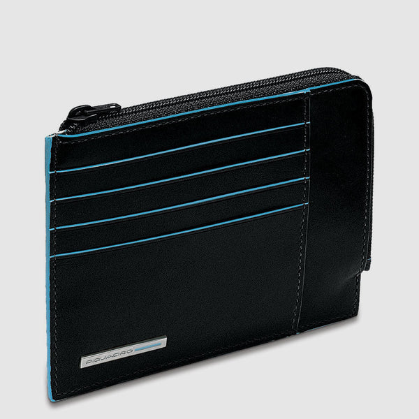 Piquadro porta documenti in pelle "B2 - Blue Square" Nero PU1243B2R.N