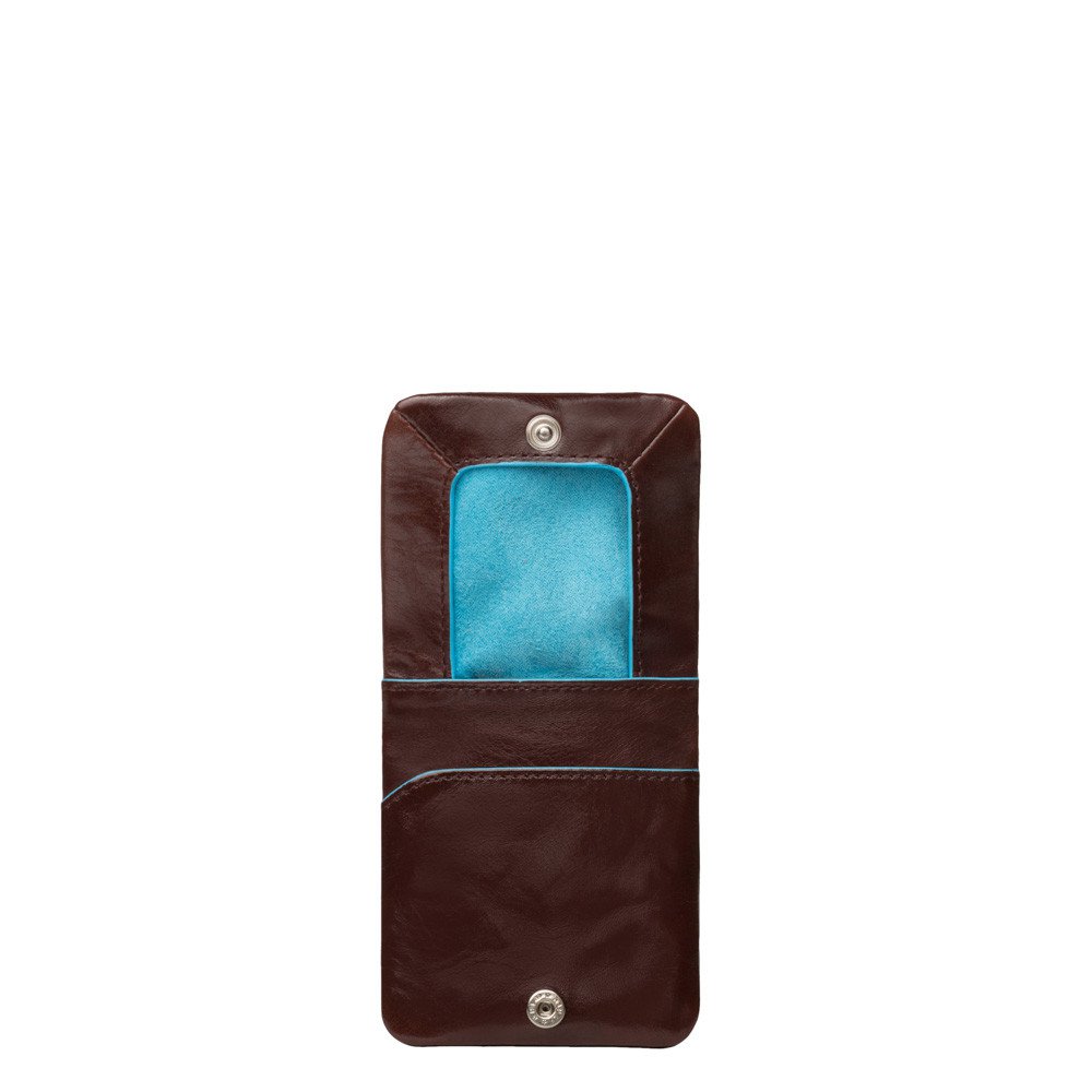 Piquadro porta monete in pelle "B2 - Blue Square" Marrone PU2636B2.MO