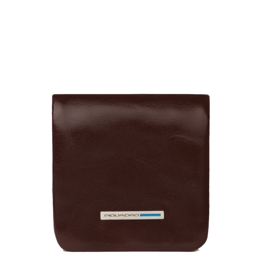 Piquadro porta monete in pelle "B2 - Blue Square" Marrone PU2636B2.MO