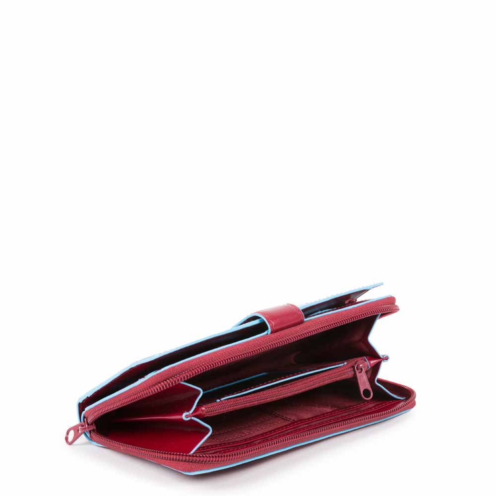 Piquadro portafogli in pelle "Blue Square" Rosso PD1354B2R.R