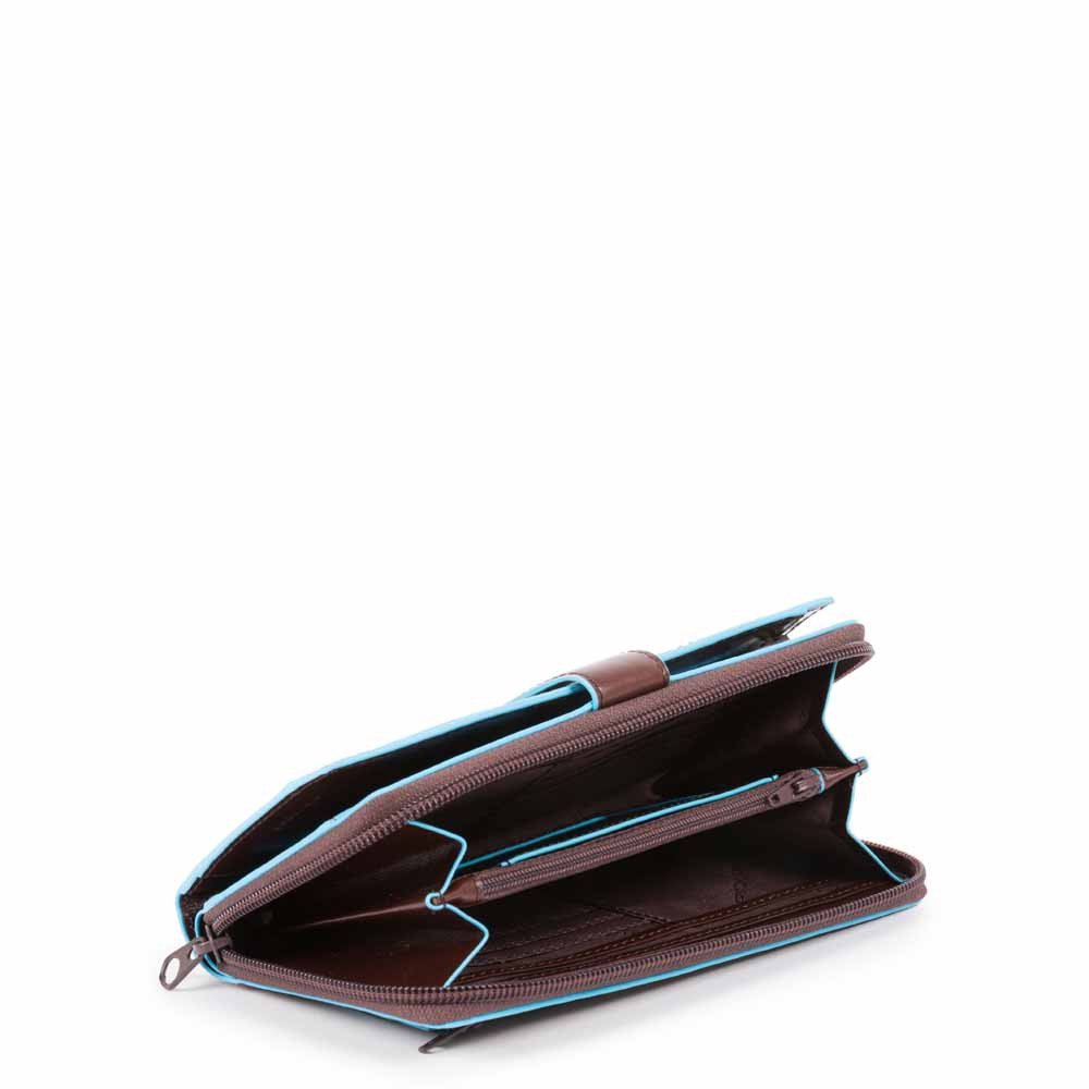 Piquadro portafogli in pelle "B2 - Blue Square" Marrone PD1354B2R.MO