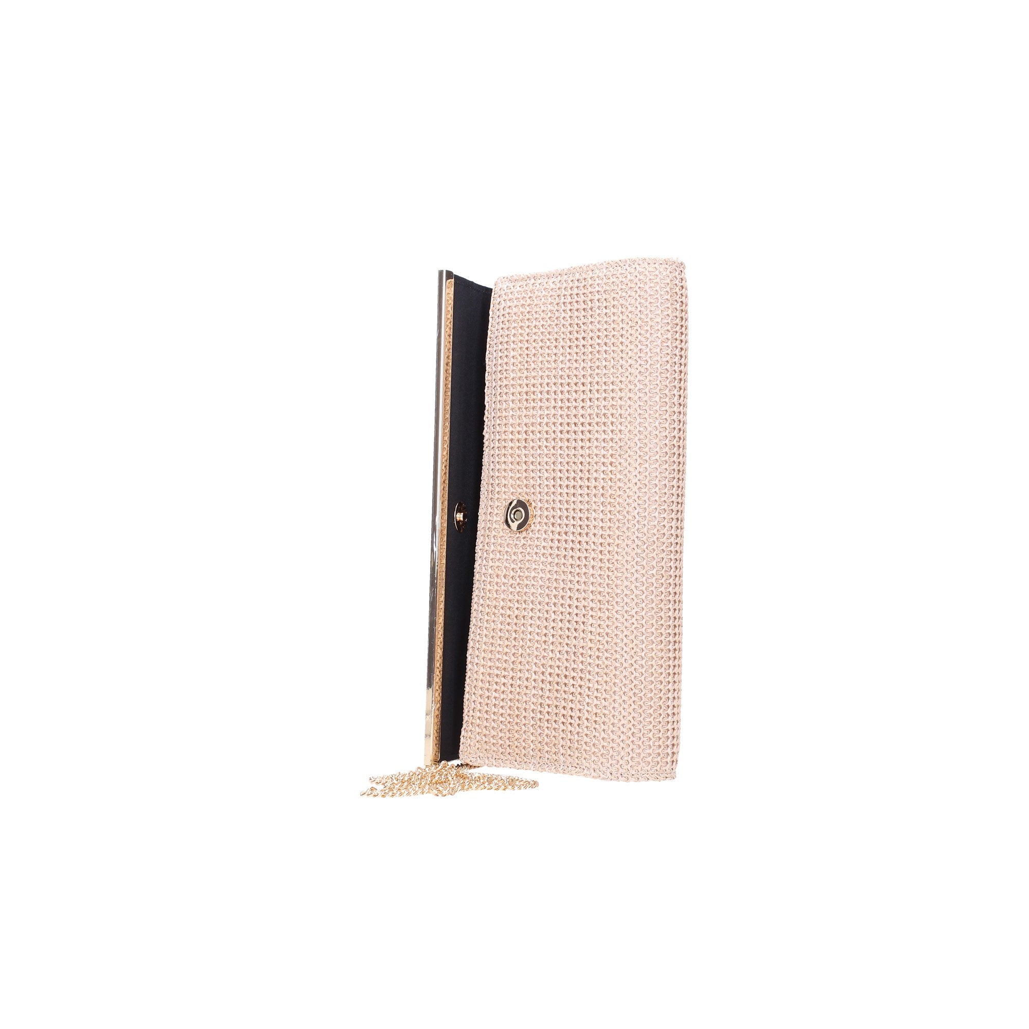 Olga Berg borsa da cerimonia in raffia "Willow" Beige OB6381.NATURAL