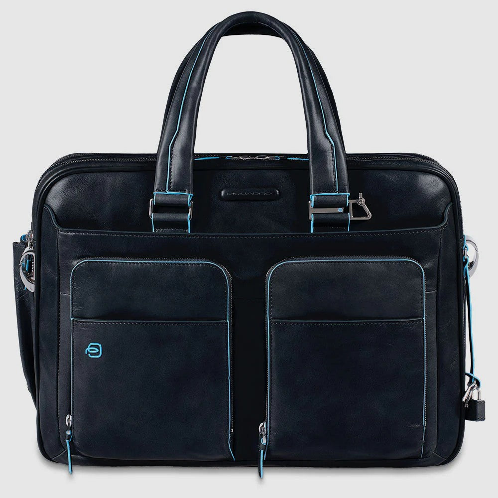 Piquadro borsa cartella da lavoro in pelle "Blue Square" CA2765B2.BLU2