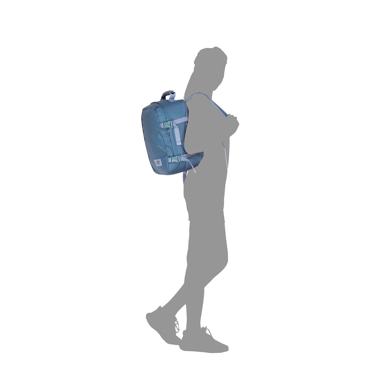 Cabin Zero zaino 28L da viaggio in tessuto "Classic" Azzurro CZ08.1803 ARUBA BLUE