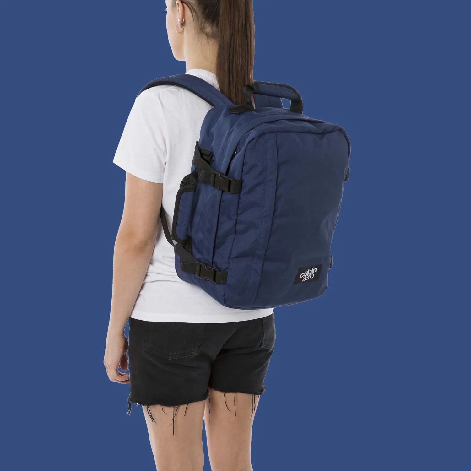 Cabin Zero zaino 28L da viaggio in tessuto "Classic" Blu CZ08.1205 NAVY