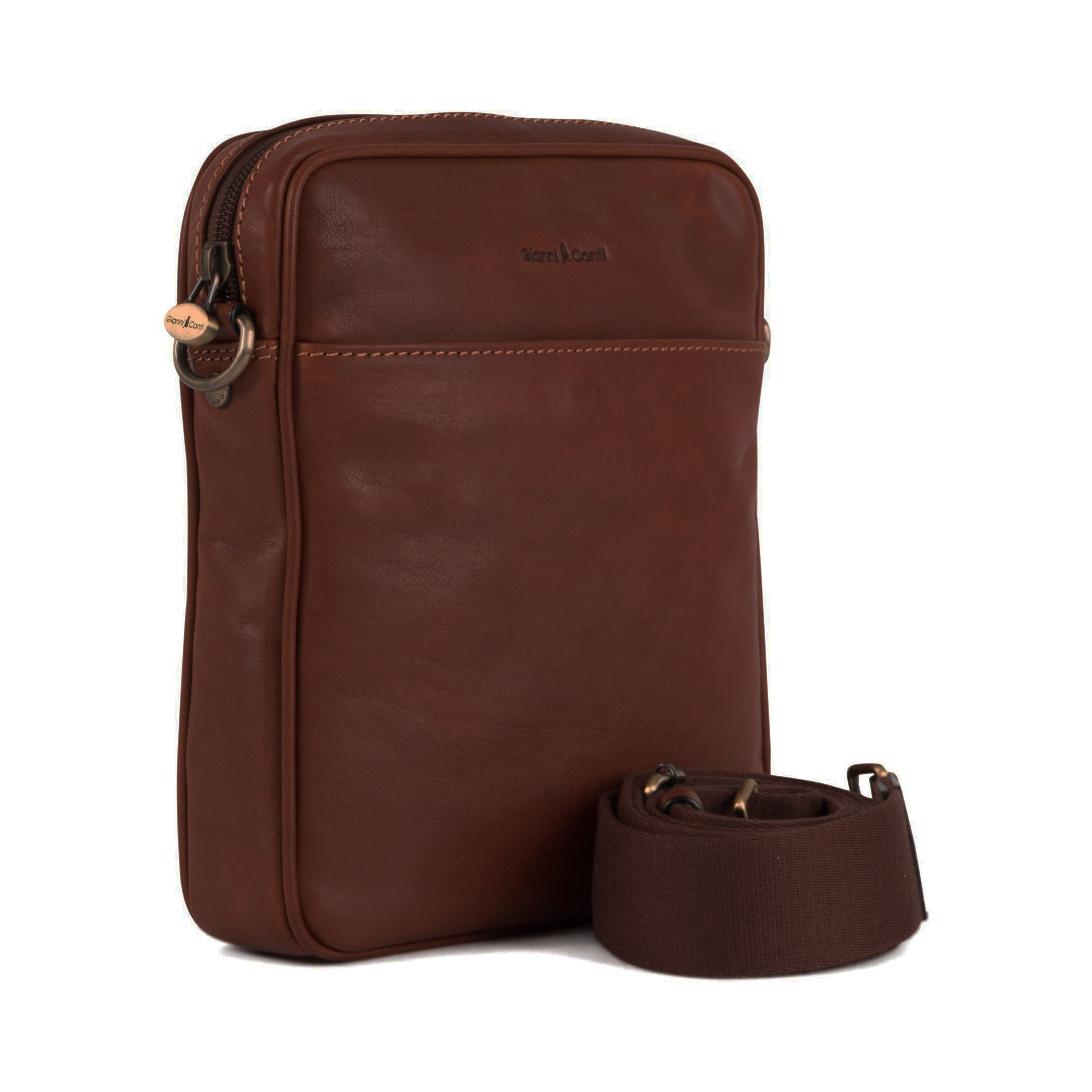 Gianni Conti borsello in pelle "Maremma" Marrone 912154.28