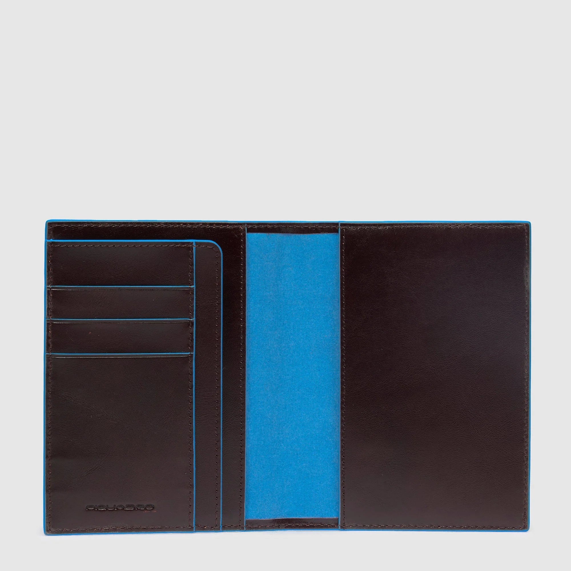 Piquadro porta passaporto in pelle "Blue Square" Marrone PP1660B2.MO