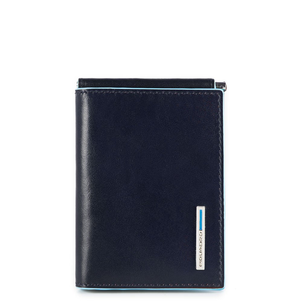 Piquadro portafogli compatto con fermasoldi in pelle "Blue Square" PU3890B2R.BLU2