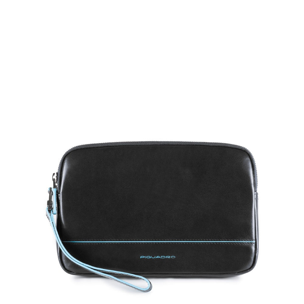 Piquadro pochette in pelle "Blue Square" Nero AC3944B2.N