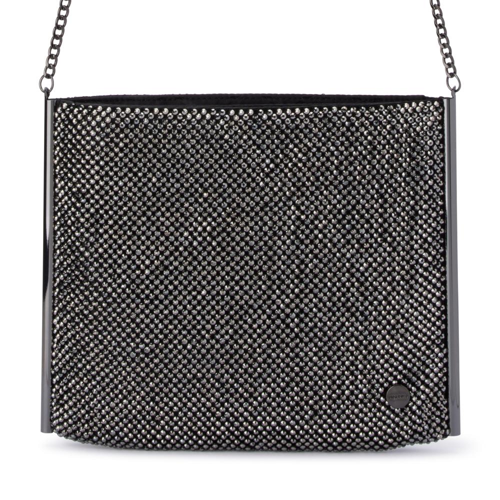 Olga Berg borsa da cerimonia in metallo "Olympia" Grigio OB5279.GUN METAL