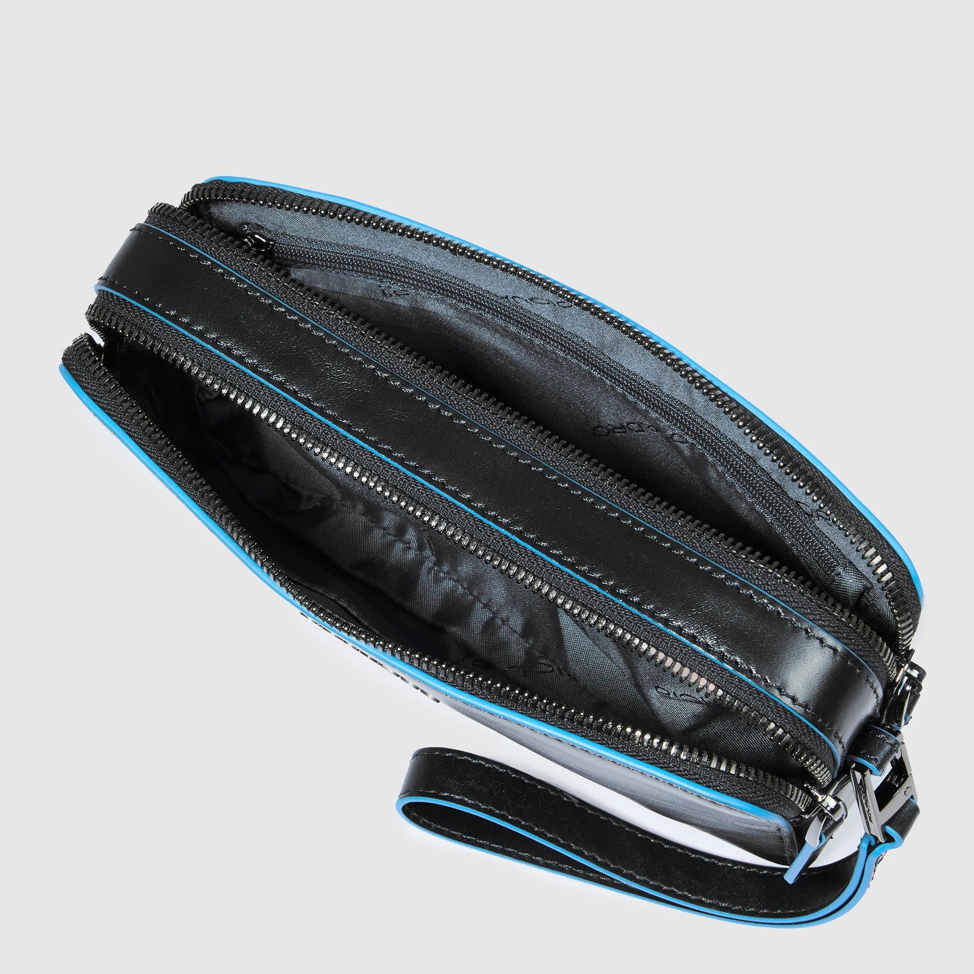 Piquadro pochette in pelle "Blue Square" Nero AC4221B2.N