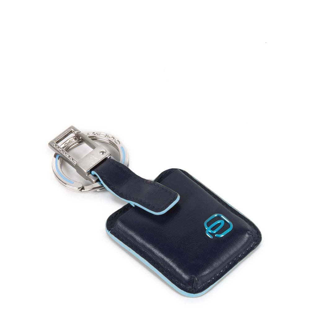 Piquadro portachiavi connequ in pelle "B2 - Blue Square" AC3954B2.BLU2