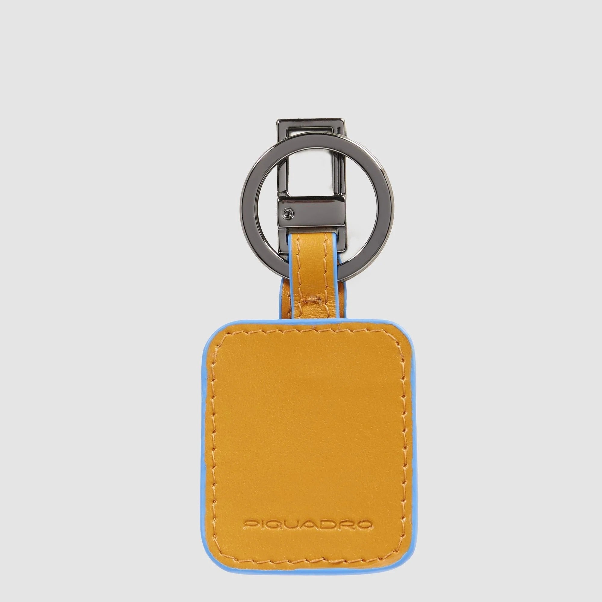 Piquadro portachiavi connequ in pelle "B2 - Blue Square" Giallo AC3954B2.G