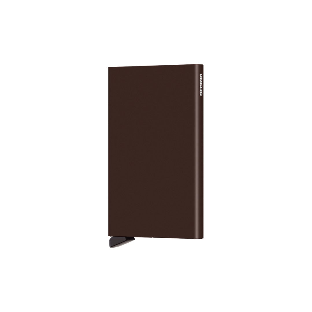 Secrid porta carte di credito in alluminio "Cardprotector" Marrone C.BROWN