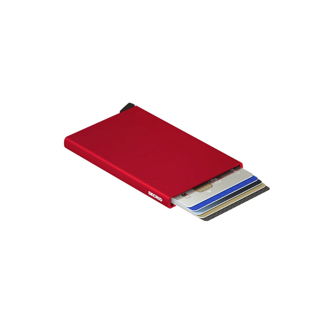 Secrid porta carte di credito in alluminio "Cardprotector" Rosso C.RED