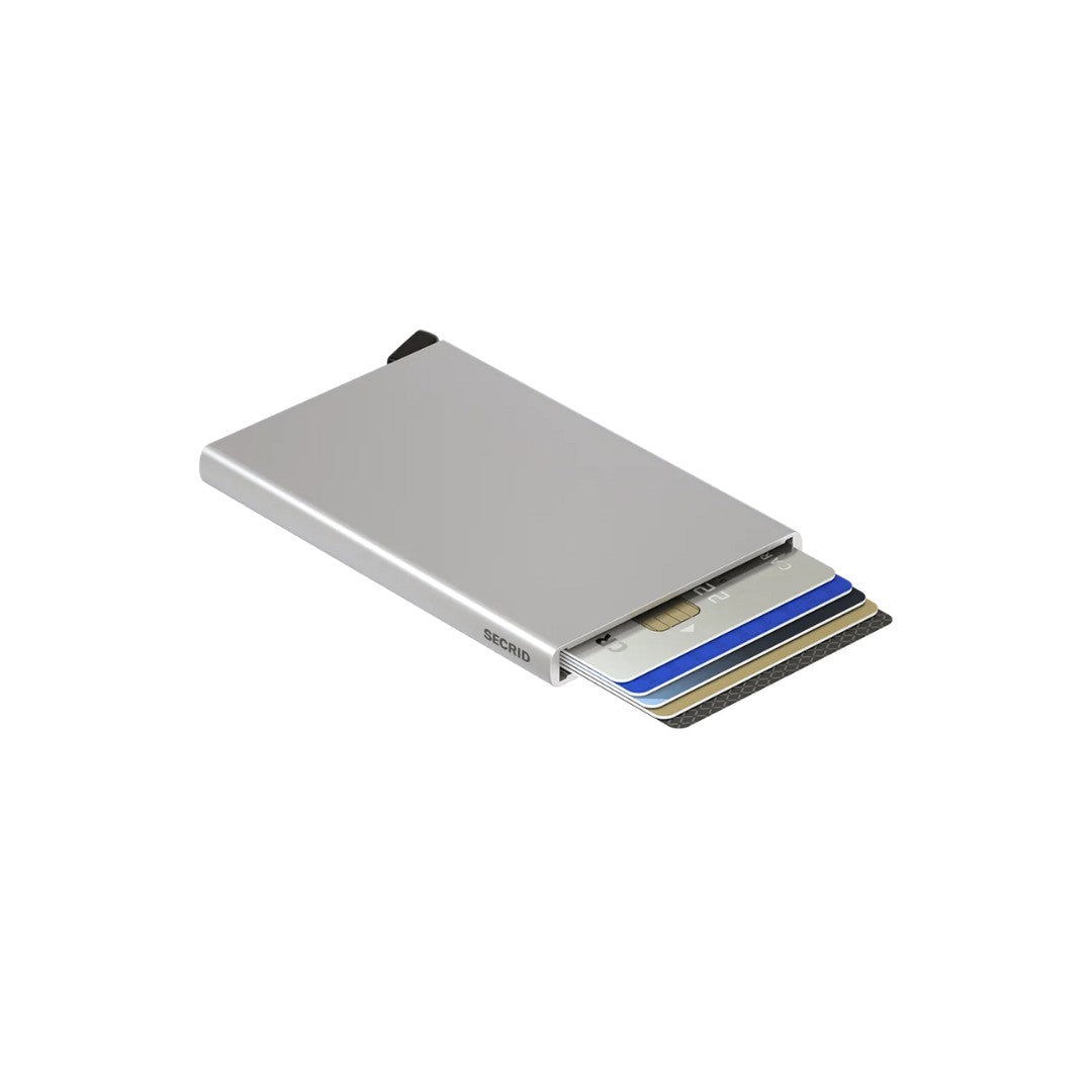 Secrid porta carte di credito in alluminio "Cardprotector" Argento C.SILVER