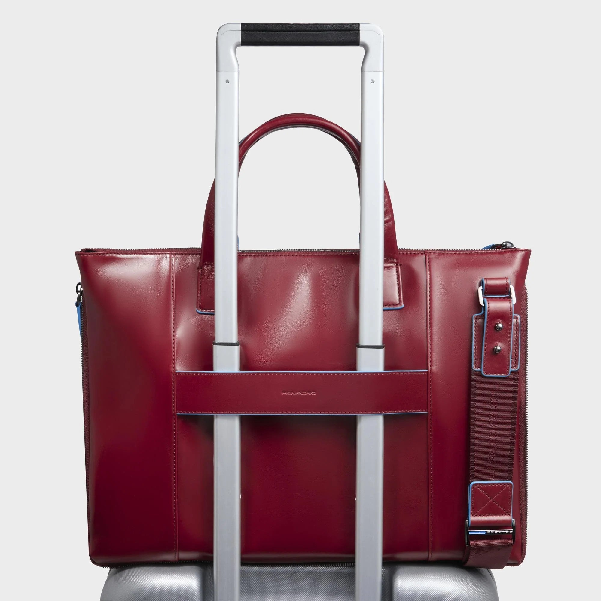 Piquadro borsa cartella da lavoro espandibile in pelle "Blue Square" Rosso CA4021B2.R