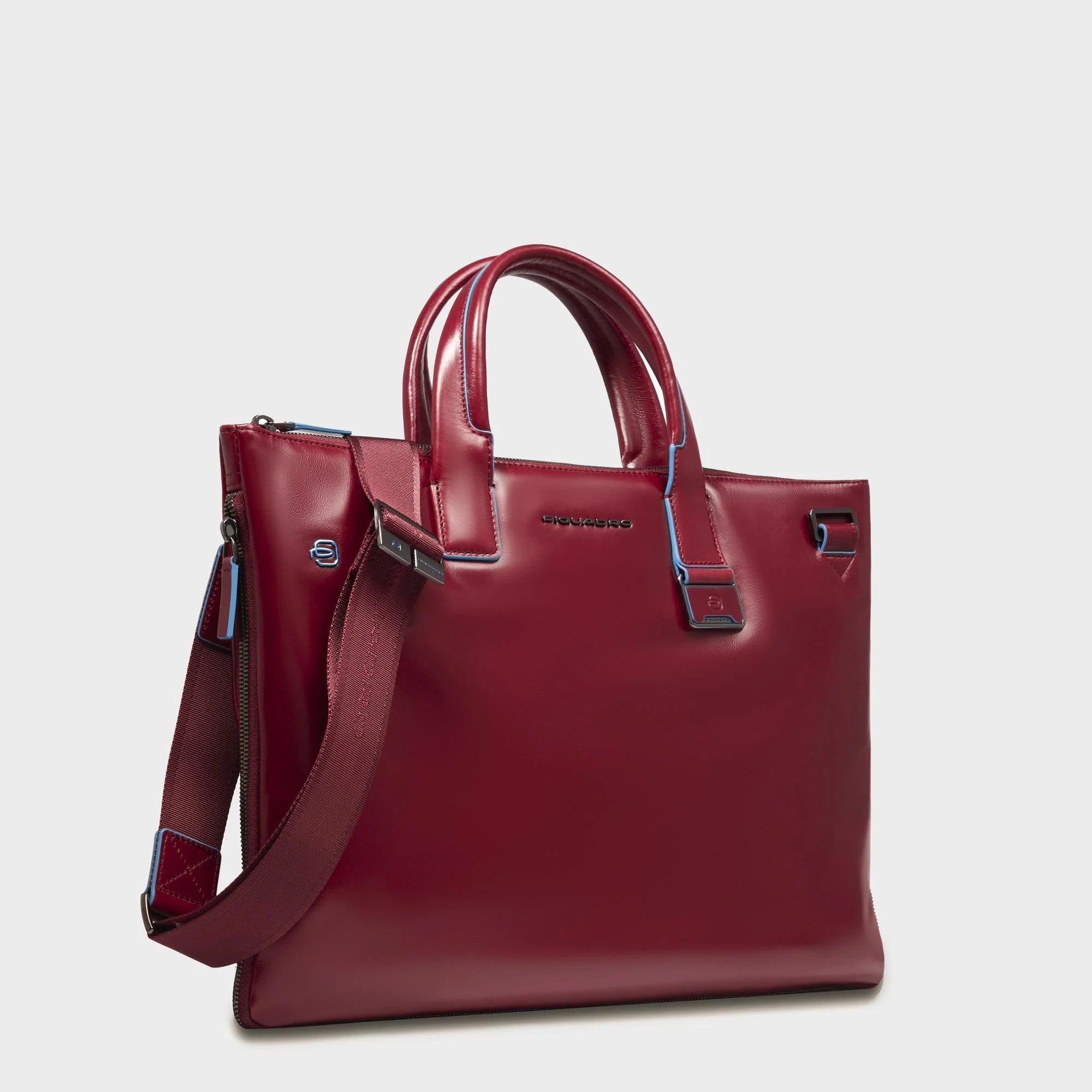 Piquadro borsa cartella da lavoro espandibile in pelle "Blue Square" Rosso CA4021B2.R