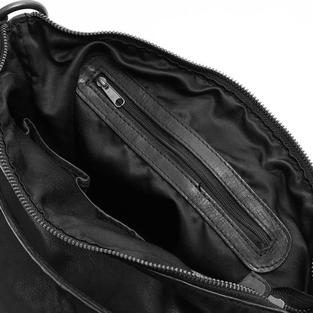 Gianni Conti borsa a spalla in pelle "Vintage" Nero 4203374.10