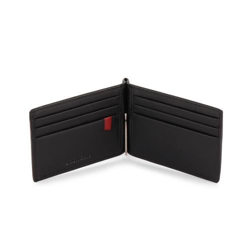 Roncato portafogli con molletta in pelle "Pascal" Nero 412906.01