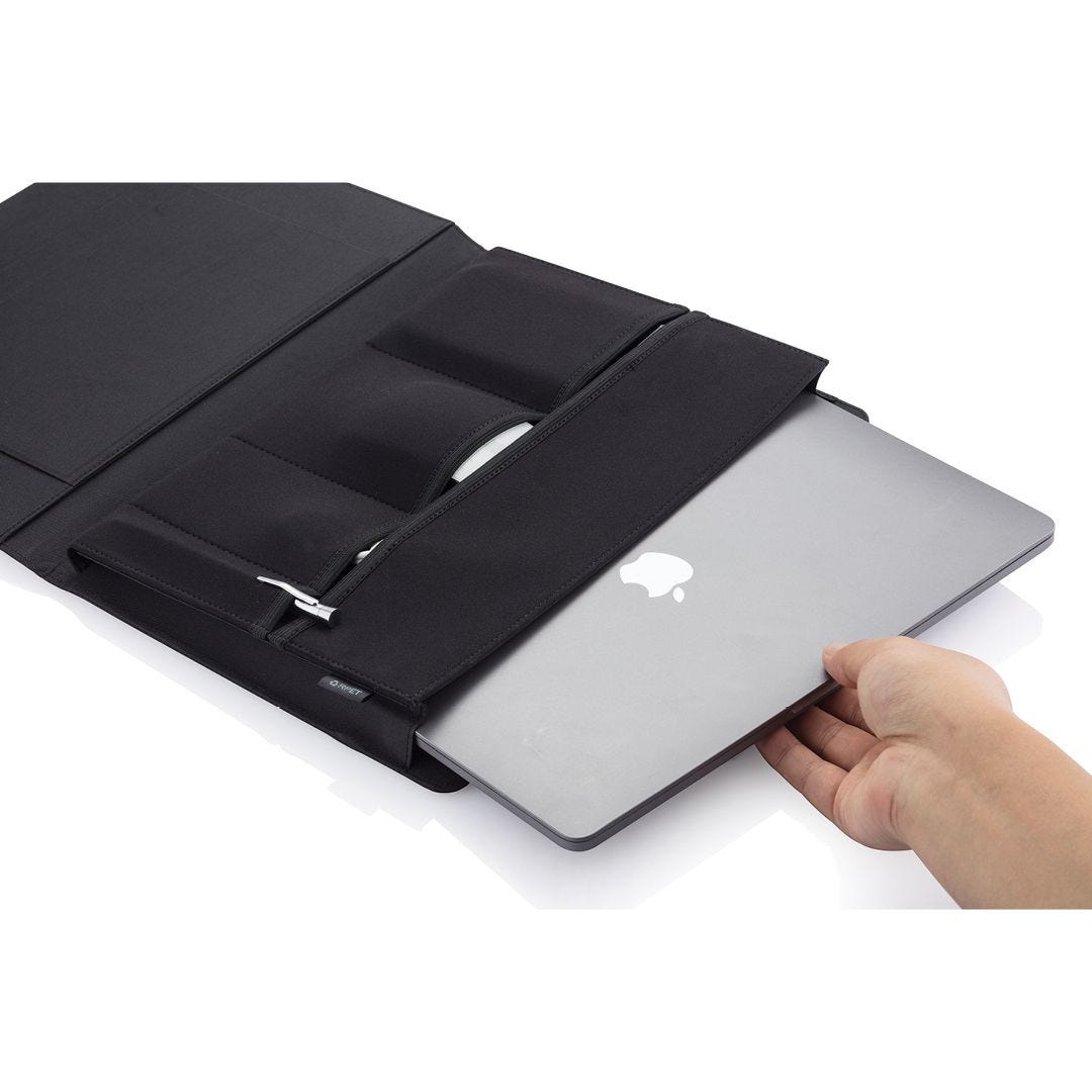 XD Design porta pc in polietilene riciclato "Mobile Office" Nero P77250.1