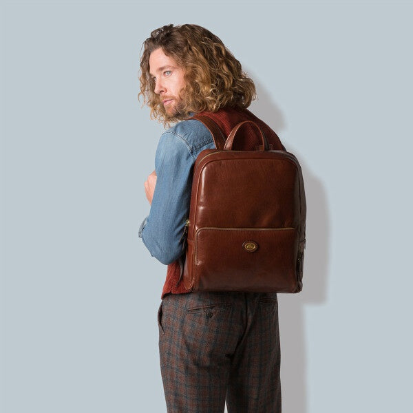 The Bridge zaino in pelle "Story" Marrone 06480001.14