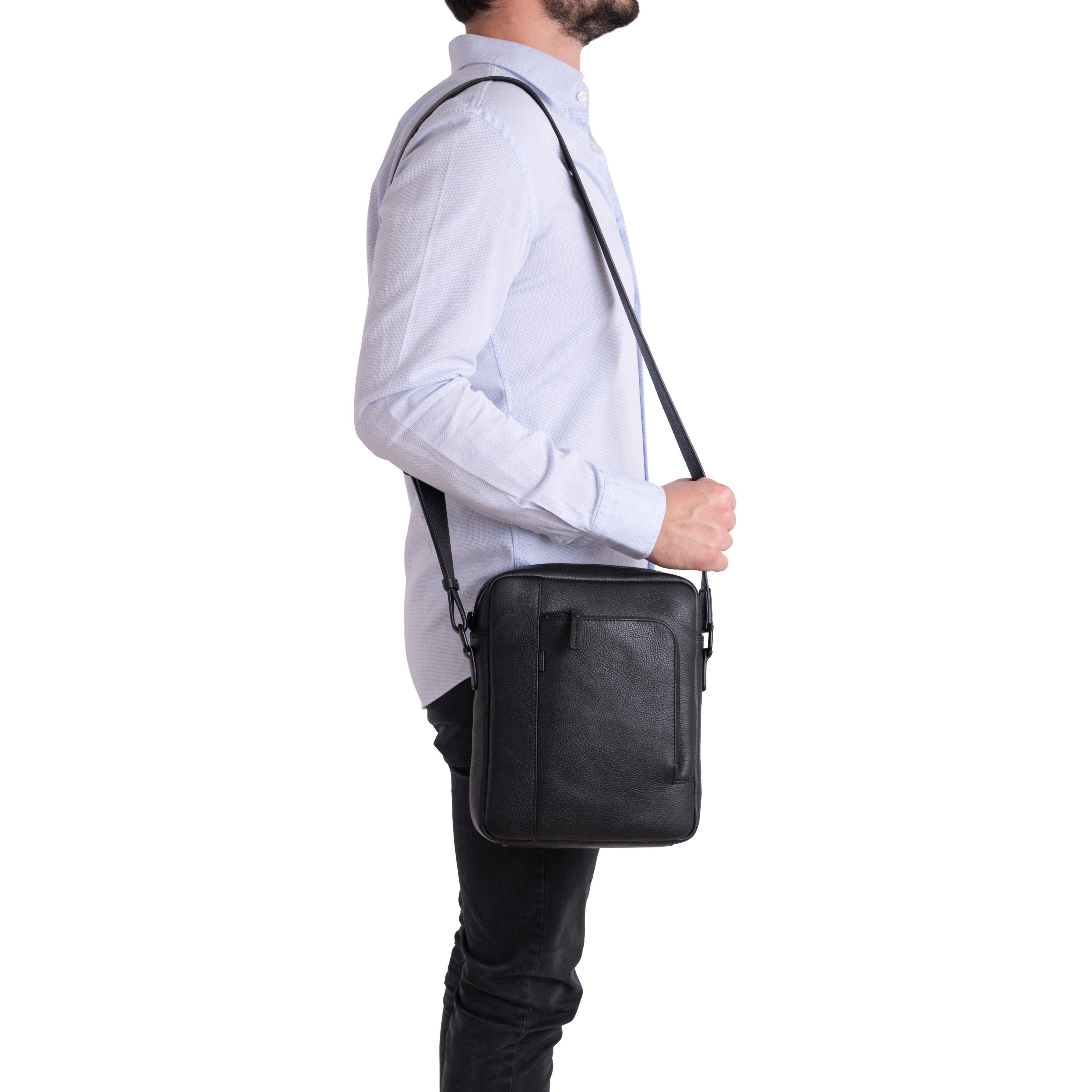 Gianni Conti borsello in pelle "Casual" Nero 1812283.10
