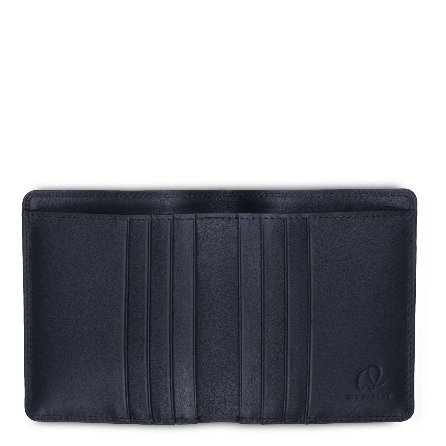 Mywalit portafogli piccolo in pelle "Mens Range" Nero 4502.3 BLACK